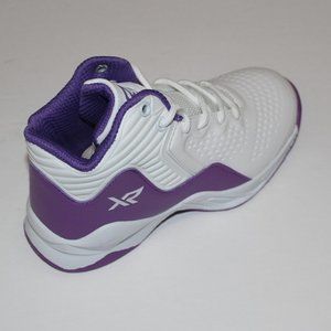 XRAY BOYS WHITE/PURPLE MID SNEAKER US 13